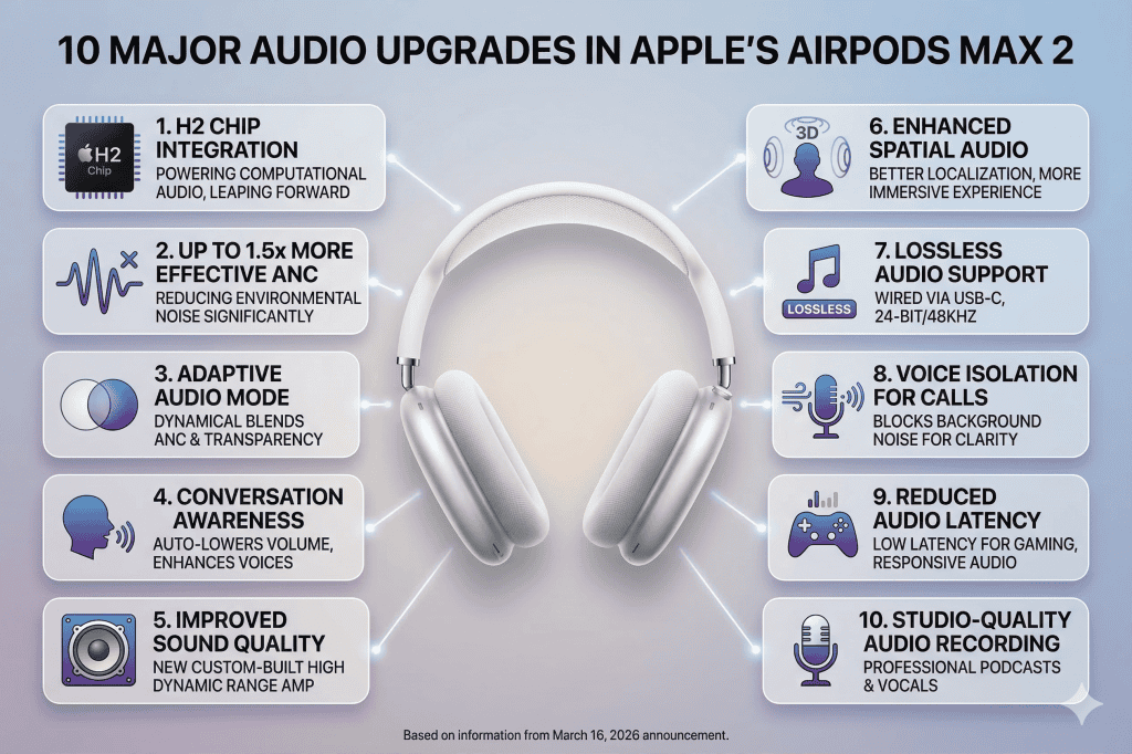 10 Major Audio Upgrades in Apple’s AirPods Max 2